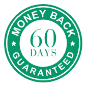 VisiVra money-back guarantee badge